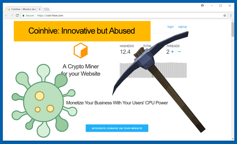 Coinhive Innovative but Abused